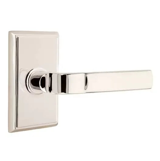 Emtek Aston Lever with Rectangular Rose by Emtek