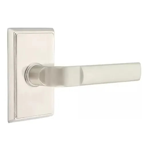 Emtek Aston Lever with Rectangular Rose by Emtek