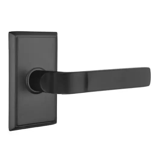 Emtek Aston Lever with Rectangular Rose by Emtek