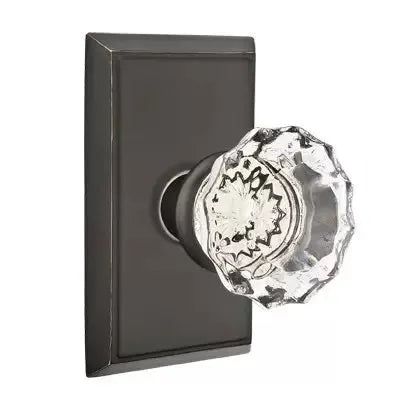 Emtek Astoria Door Knob with Rectangular Rose by Emtek