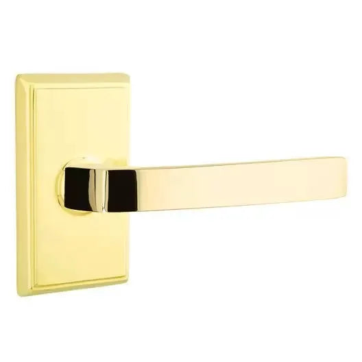 Emtek Breslin Lever with Rectangular Rose by Emtek