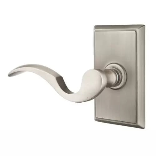 Emtek Cortina Door Lever with Rectangular Rose by Emtek