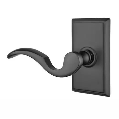 Emtek Cortina Door Lever with Rectangular Rose by Emtek