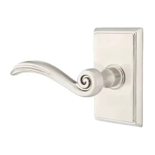Emtek Elan Lever with Rectangular Rose by Emtek