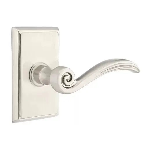 Emtek Elan Lever with Rectangular Rose by Emtek