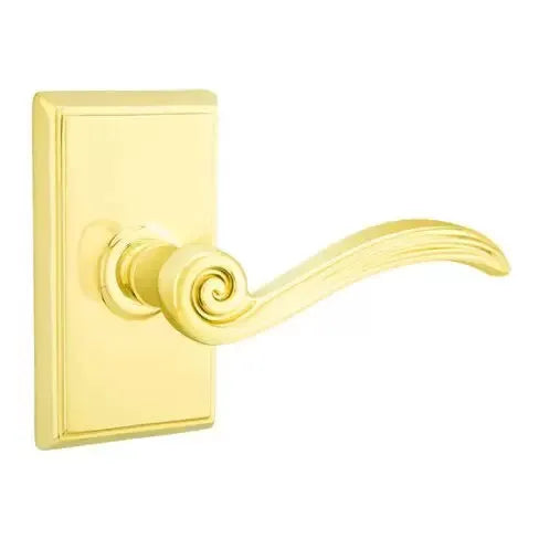 Emtek Elan Lever with Rectangular Rose by Emtek
