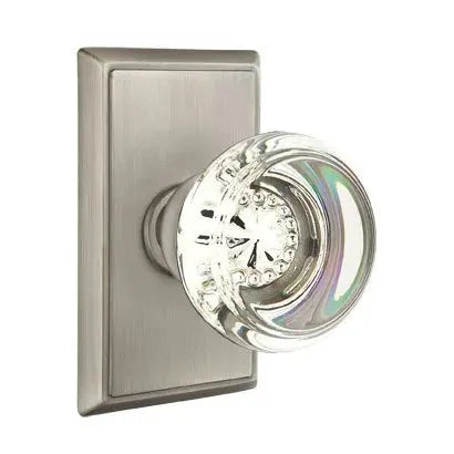 Emtek Georgetown Door Knob with Rectangular Rose by Emtek
