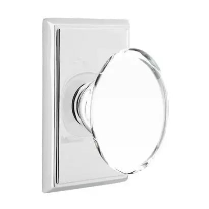 Emtek Hampton Door Knob with Rectangular Rose by Emtek