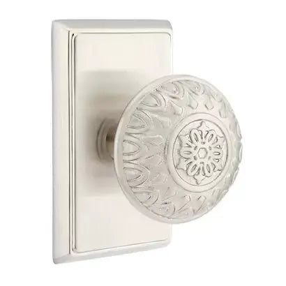 Emtek Lancaster Knob with Rectangular Rose by Emtek