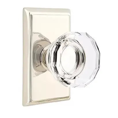 Emtek Lowell Door Knob with Rectangular Rose by Emtek