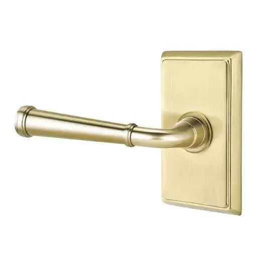 Emtek Merrimack Lever with Rectangular Rose by Emtek