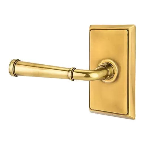 Emtek Merrimack Lever with Rectangular Rose by Emtek