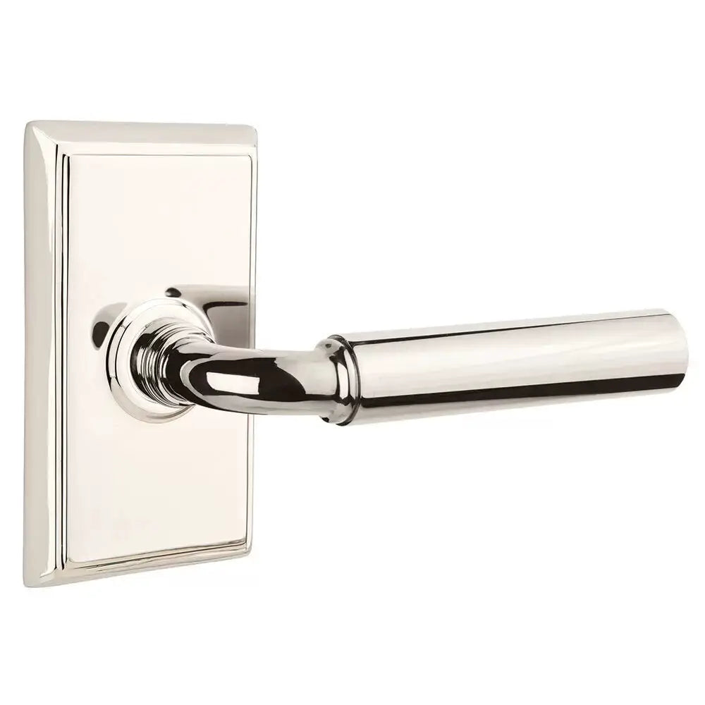 Emtek Manning Door Lever with Rectangular Rose by Emtek