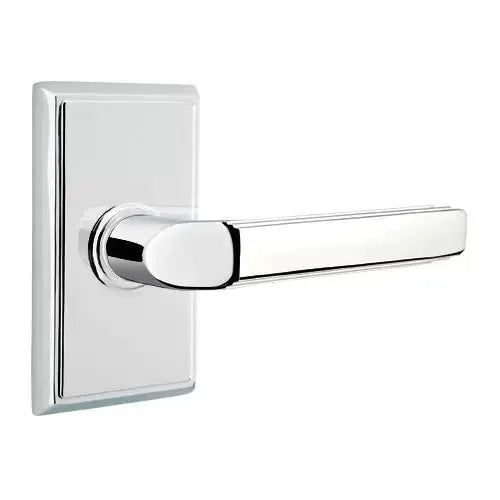 Emtek Milano Door Lever with Rectangular Rose by Emtek