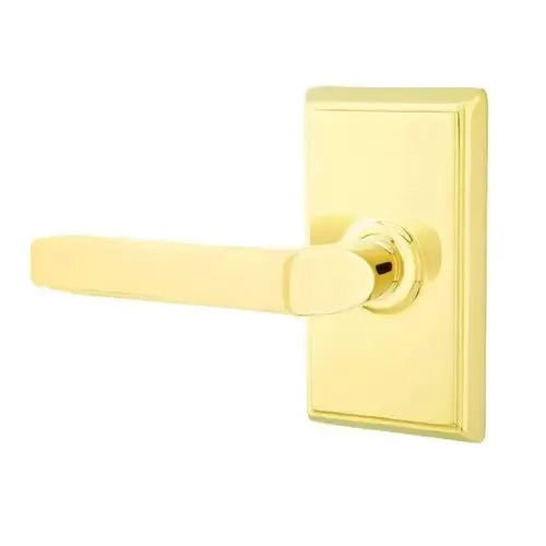 Emtek Milano Door Lever with Rectangular Rose by Emtek