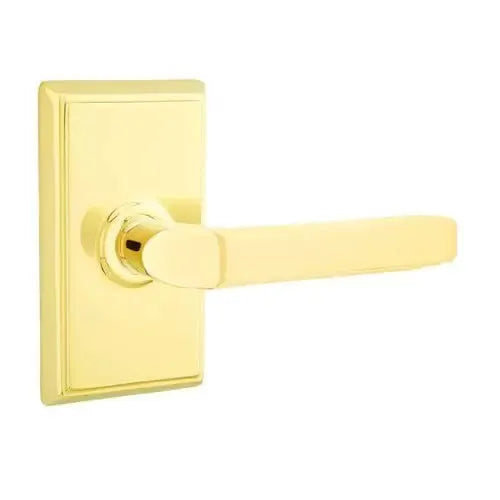 Emtek Milano Door Lever with Rectangular Rose by Emtek