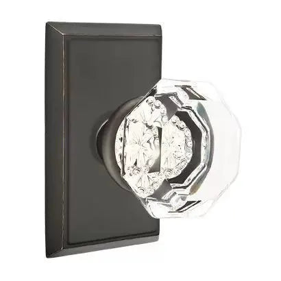 Emtek Old Town Door Knob with Rectangular Rose by Emtek