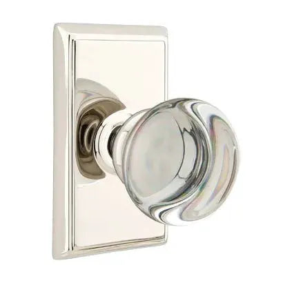 Emtek Providence Door Knob with Rectangular Rose by Emtek