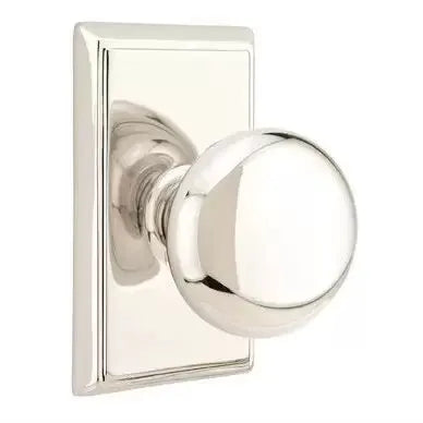 Emtek Providence Door Knob with Rectangular Rose by Emtek