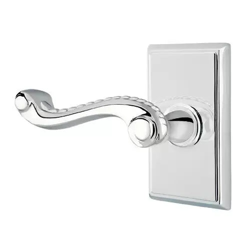 Emtek Rope Lever with Rectangular Rose by Emtek