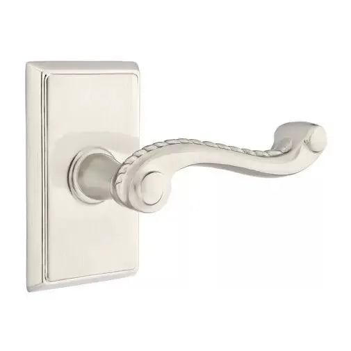 Emtek Rope Lever with Rectangular Rose by Emtek