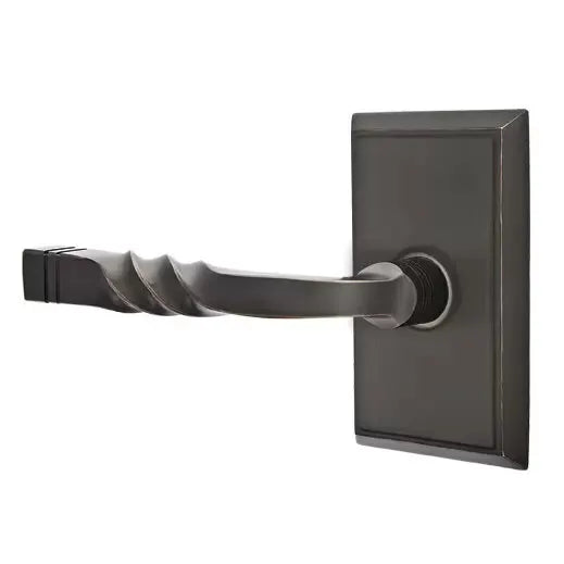 Emtek Sante Fe Lever with Rectangular Rose by Emtek