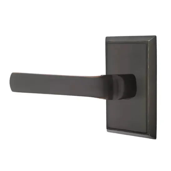 Emtek Spencer Lever with Rectangular Rose by Emtek