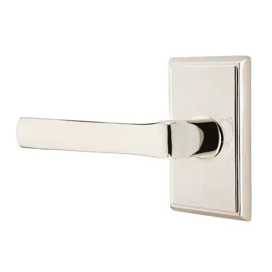 Emtek Spencer Lever with Rectangular Rose by Emtek