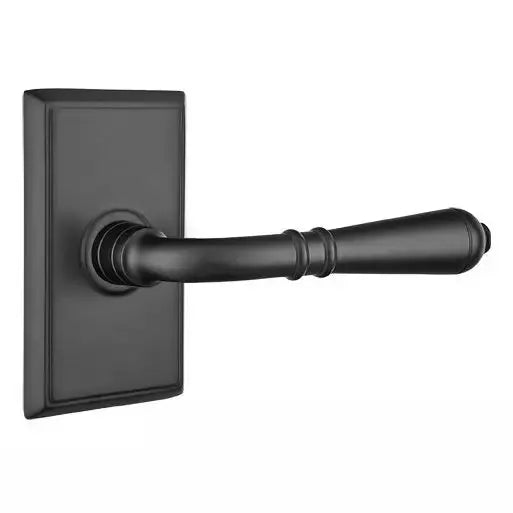 Emtek Turino Door Lever with Rectangular Rose by Emtek