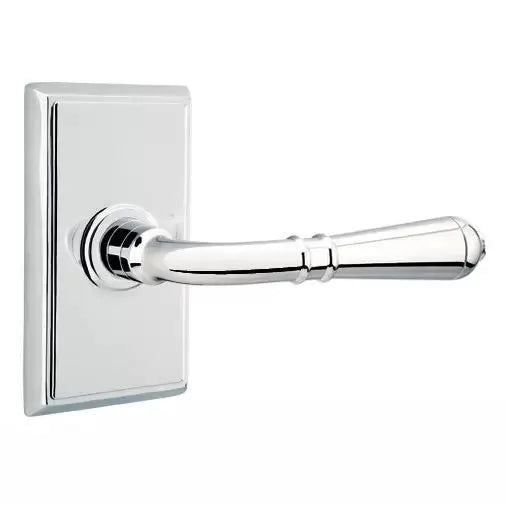 Emtek Turino Door Lever with Rectangular Rose by Emtek