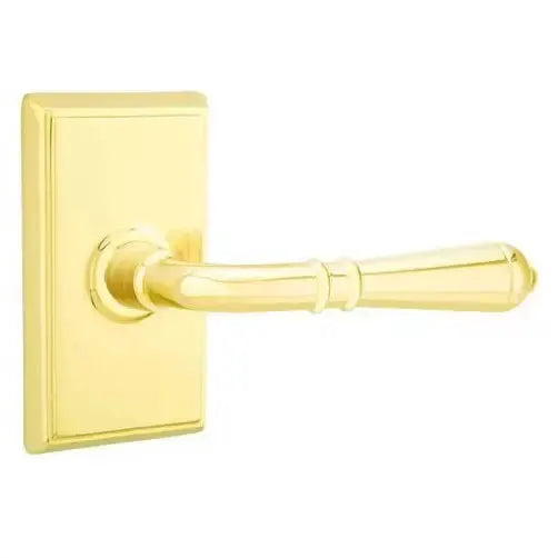 Emtek Turino Door Lever with Rectangular Rose by Emtek
