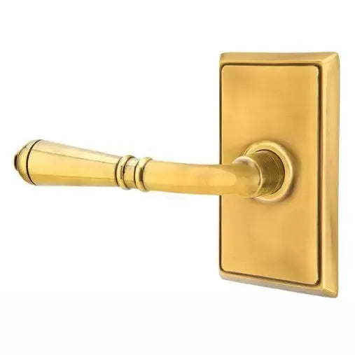 Emtek Turino Door Lever with Rectangular Rose by Emtek