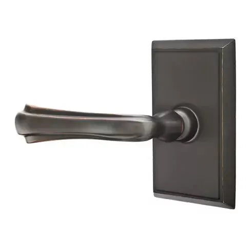 Emtek Wembley Lever with Rectangular Rose by Emtek