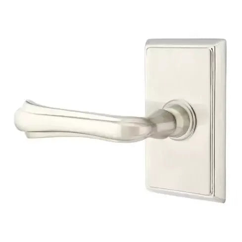 Emtek Wembley Lever with Rectangular Rose by Emtek