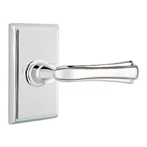Emtek Wembley Lever with Rectangular Rose by Emtek