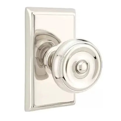 Emtek Waverly Door Knob with Rectangular Rose by Emtek