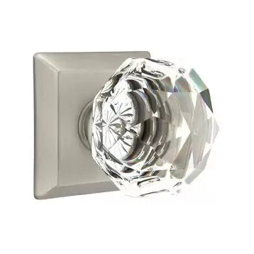 Emtek Diamond Door Knob with Quincy Rose by Emtek