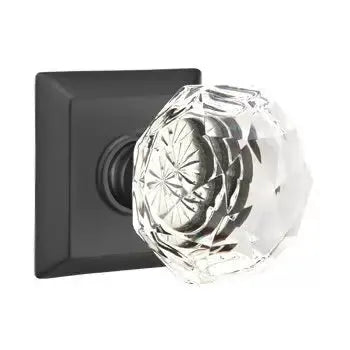 Emtek Diamond Door Knob with Quincy Rose by Emtek
