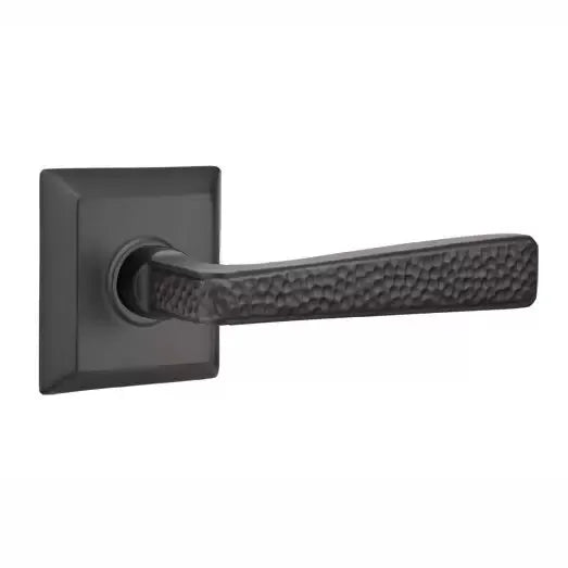 Emtek Hammered Door Lever with Quincy Rose by Emtek
