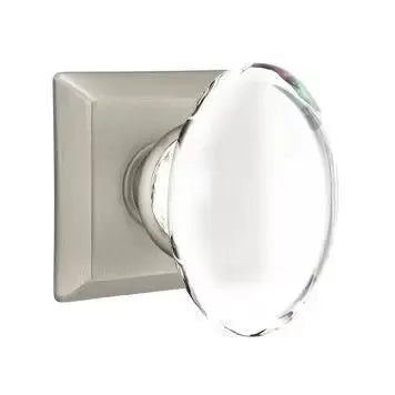 Emtek Hampton Door Knob with Quincy Rose by Emtek