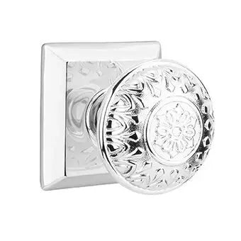 Emtek Lancaster Knob with Quincy Rose by Emtek