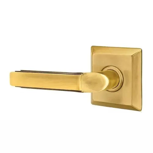 Emtek Milano Door Lever with Quincy Rose by Emtek