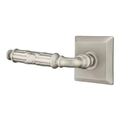Emtek Ribbon and Reed Lever with Quincy Rose by Emtek