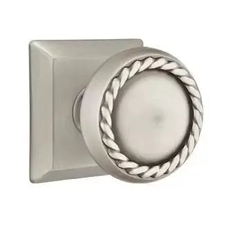 Emtek Rope Knob with Quincy Rose by Emtek