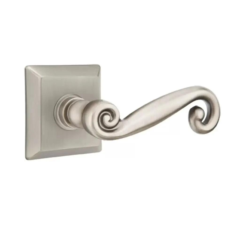 Emtek Rustic Door Lever with Quincy Rose by Emtek