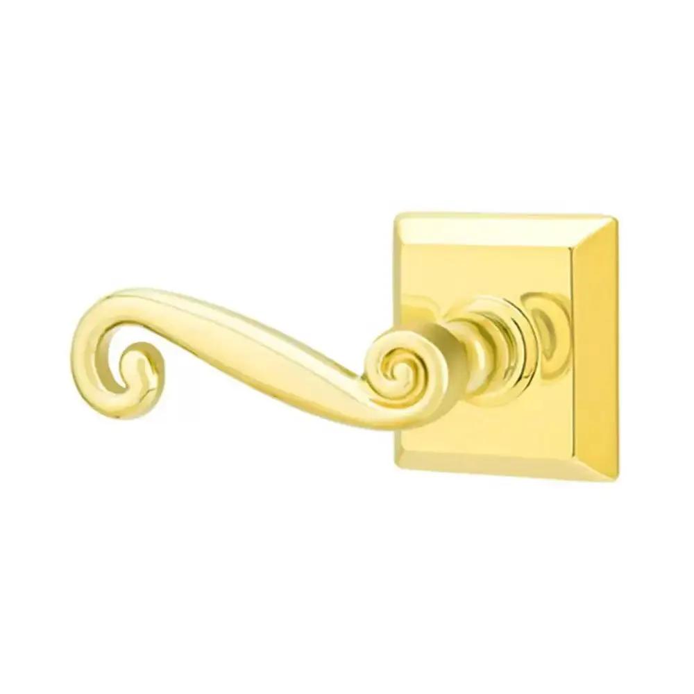 Emtek Rustic Door Lever with Quincy Rose by Emtek