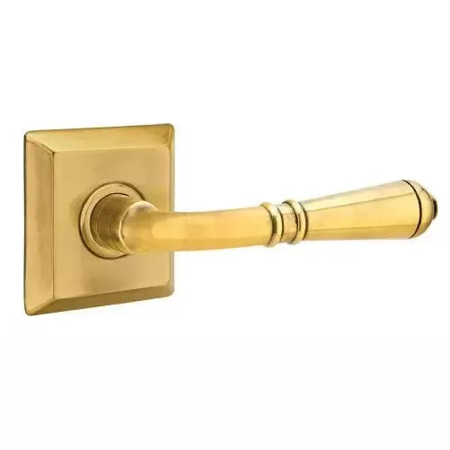 Emtek Turino Door Lever with Quincy Rose by Emtek
