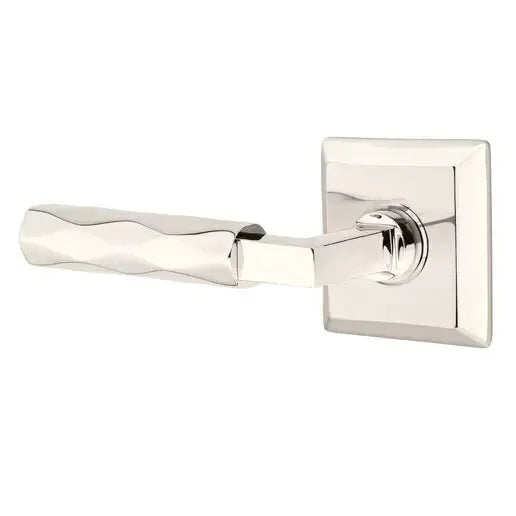 Emtek Tribeca Lever with L-Square Stem and Quincy Rose by Emtek