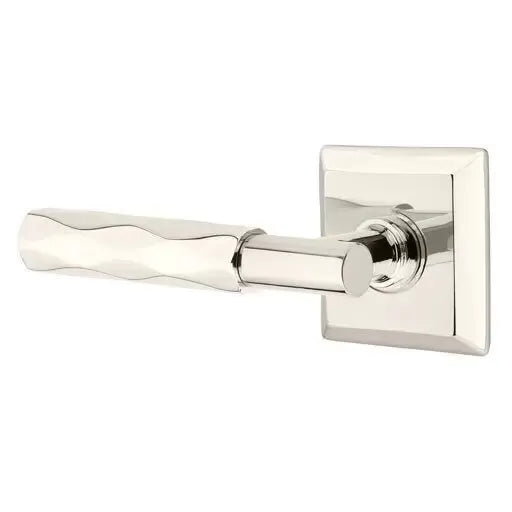 Emtek Tribeca Lever with T-Bar Stem and Quincy Rose by Emtek