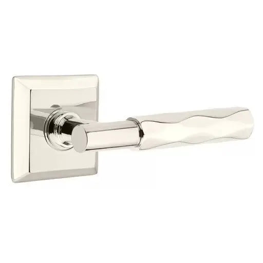 Emtek Tribeca Lever with T-Bar Stem and Quincy Rose by Emtek